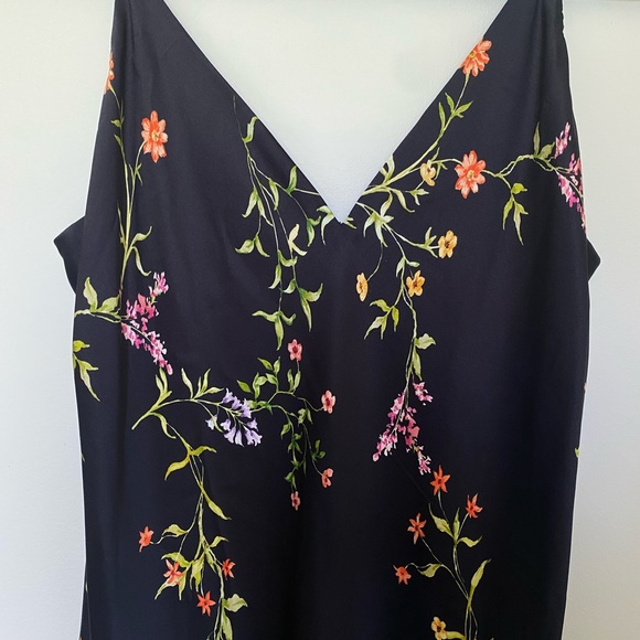L’AGENCE FLORAL SILK SLIP DRESS - Picture 3 of 4